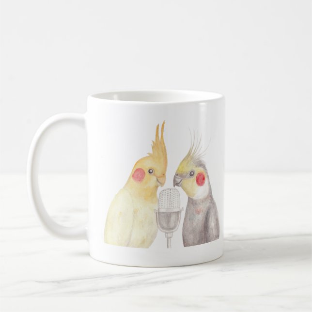 Taza De Café Los Cockatiels asaltan el regalo divertido del (Izquierda)