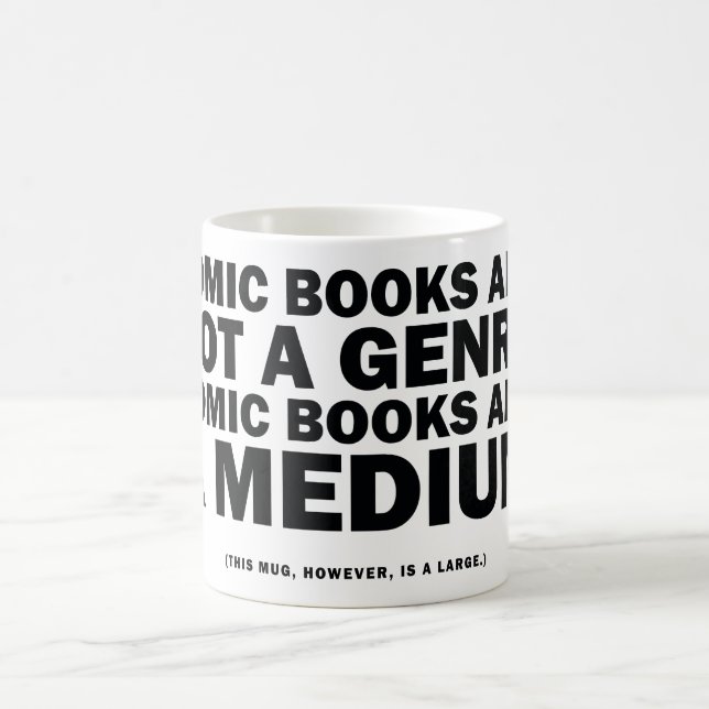 Taza De Café los cómics no son un género (Centro)