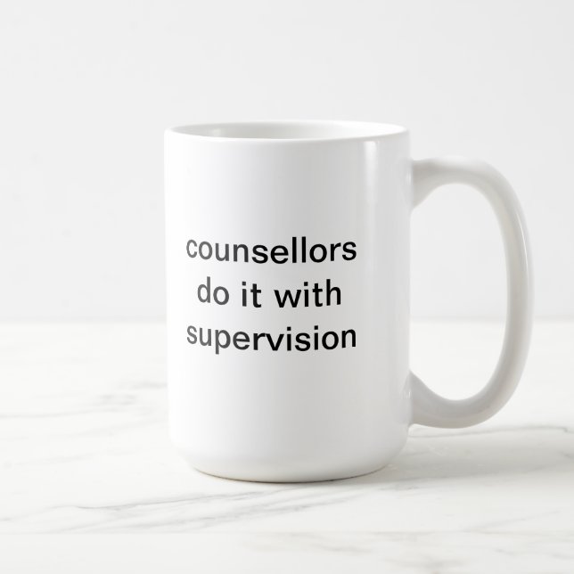 Taza De Café los consejeros lo hacen con la supervisión (Derecha)