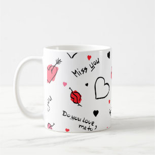 Taza De Café Los corazones de San Valentín se marcan sin proble