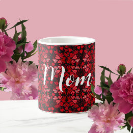 Taza De Café Los corazones rojos adoran a los personajes