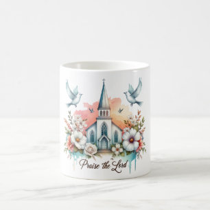 Taza De Café Los cristianos inspiradores alaban al Señor