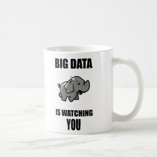 Taza De Café Los datos grandes le están mirando