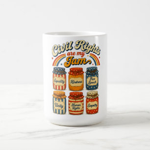 Taza De Café Los Derechos Civiles Son Mi Mermelada Vintage Retr