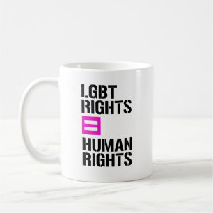 Taza De Café Los derechos LGBT son iguales a los derechos human
