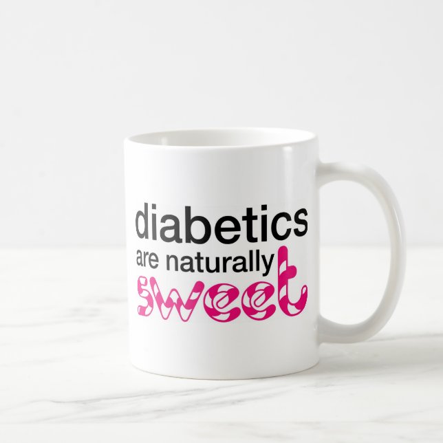 Taza De Café Los diabéticos son naturalmente dulces (Derecha)