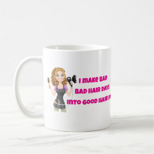Taza De Café Los días de la mala cabellera del bizcocho en un b