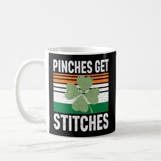 Taza De Café Los Días De San Patricio Reciben Stitches (Izquierda)