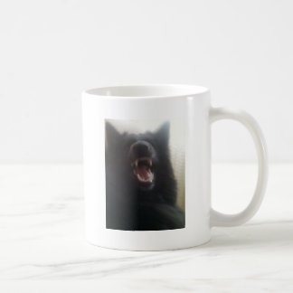 Taza De Café Los dientes del pastor belga aka "el lobo negro "