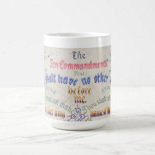 Taza De Café Los diez mandamientos