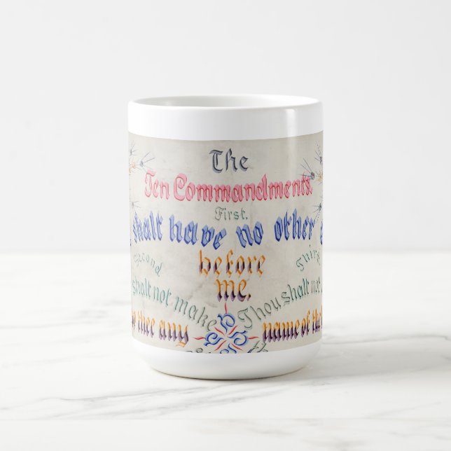 Taza De Café Los diez mandamientos (Centro)