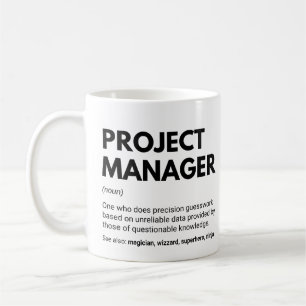 Taza De Café Los Directores De Proyectos Divertidos Trabajos