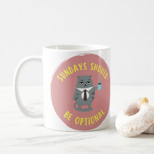 Taza De Café Los domingos deben ser opcionales
