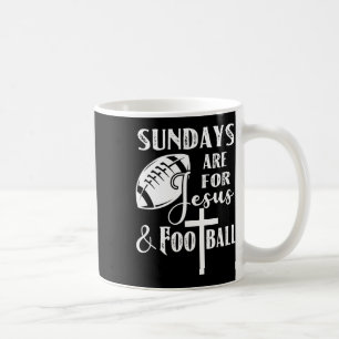 Taza De Café Los Domingos Son Para Jesús Y Fútbol Divertido Cri