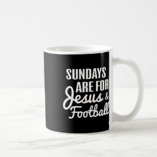 Taza De Café Los Domingos Son Para Jesús Y Los Aficionados Al F