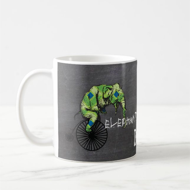 Taza De Café ¡Los elefantes y las bicicletas son iguales! (Izquierda)