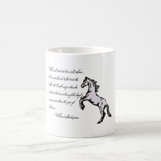 Taza De Café Los enganches de cuernos más bajos, caballo citan