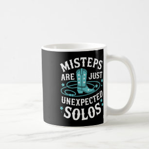 Taza De Café Los errores de baile en línea son solo solos inesp
