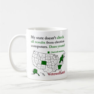 Taza De Café Los estados revisan todos los resultados de las el