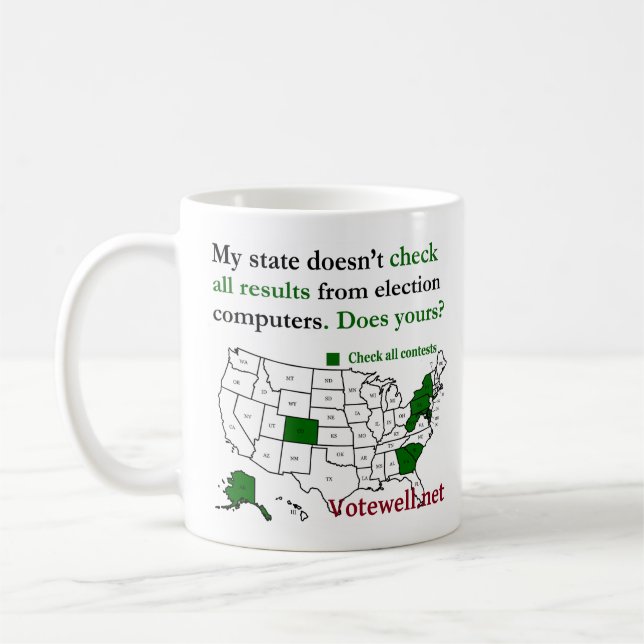 Taza De Café Los estados revisan todos los resultados de las el (Izquierda)