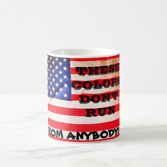 TAZA DE CAFÉ LOS ESTADOUNIDENSES SON VALIENTES (Centro)