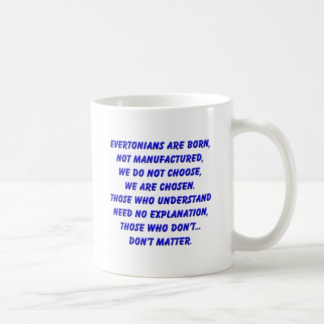Taza De Café los evertonians nacen (Derecha)