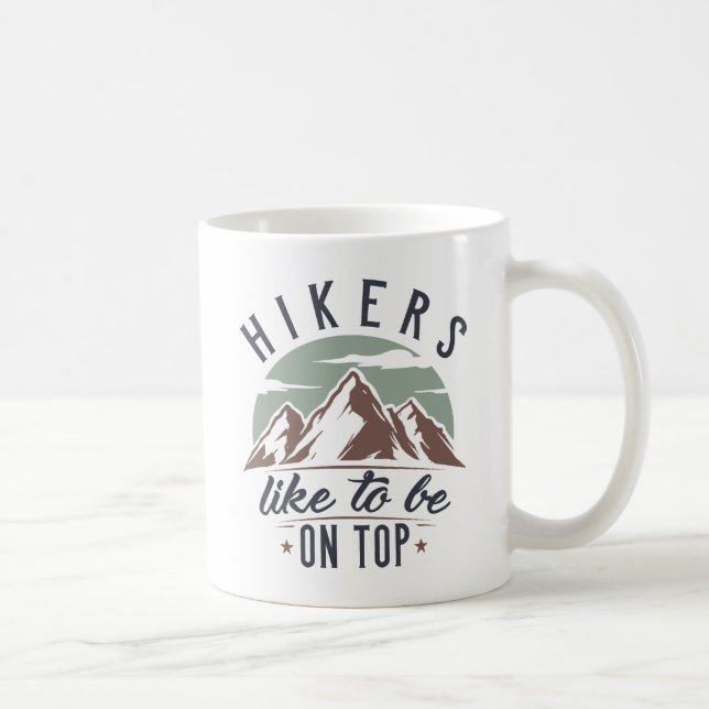 Taza De Café Los excursionistas gustan de estar en la cima (Derecha)