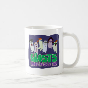 Taza De Café Los fantasmas eran el lema de Halloween ilustrado