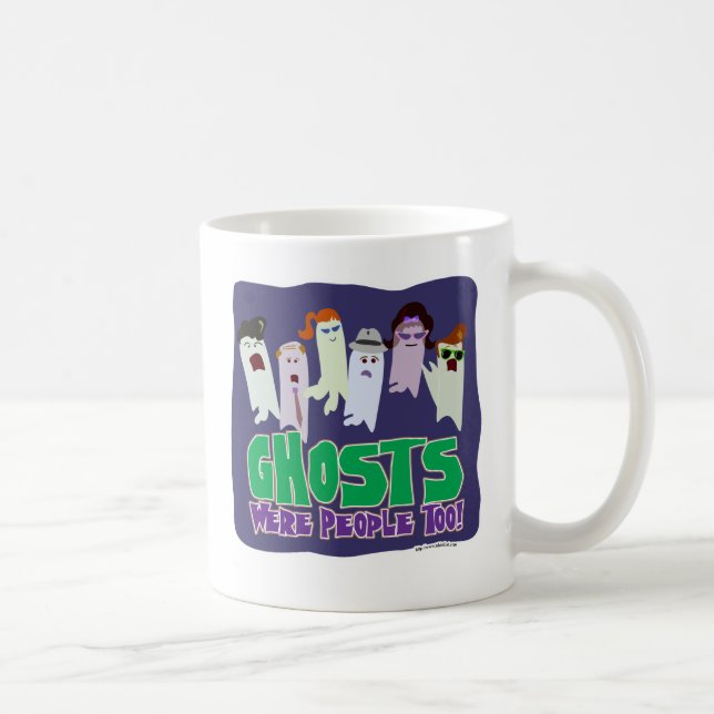 Taza De Café Los fantasmas eran el lema de Halloween ilustrado  (Derecha)