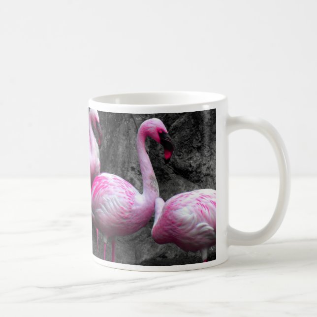Taza De Café ¡LOS FLAMENCOS ROSADOS DEL ~Flamingos~, LO (Derecha)