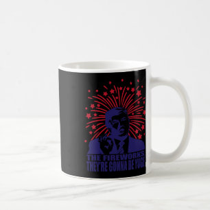 Taza De Café Los fuegos artificiales Serán Yuge Gracioso Trump 