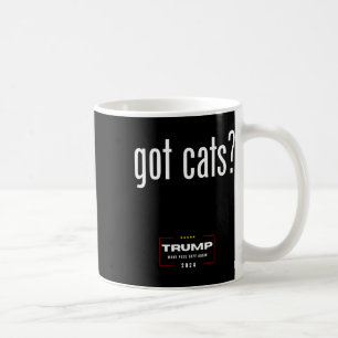 Taza De Café Los gatos comen los perros - Trump hace Mascotas S