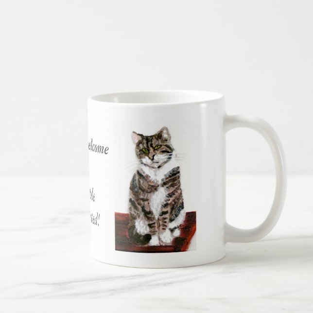 Taza De Café Los gatos de Tabby lindos son agradables (Derecha)