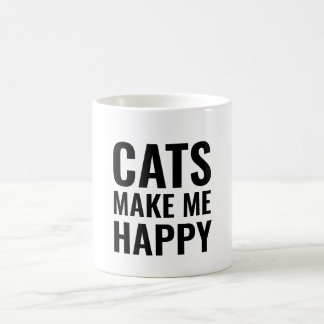 Taza De Café Los gatos me hacen feliz