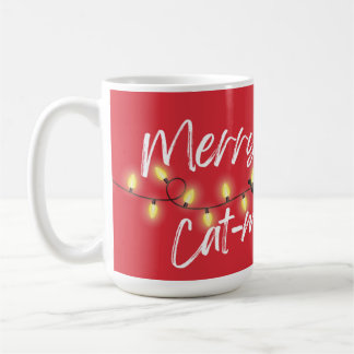 Taza De Café ¡Los gatos negros gobiernan! Merry Cat-mas