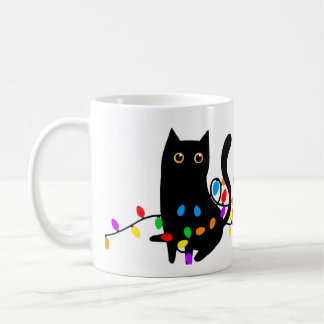 Taza De Café ¡Los gatos negros gobiernan! ¡Quisqueros y Navidad