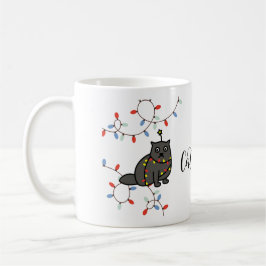 Taza De Café ¡Los gatos negros gobiernan! ¡Quisqueros y Navidad