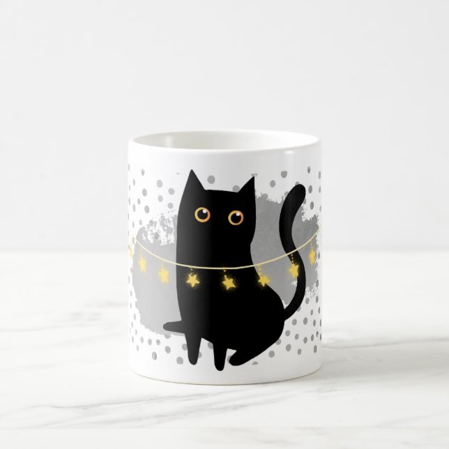 Taza De Café ¡Los gatos negros gobiernan! ¡Un regalo puramente  (Centro)