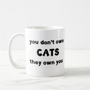 Taza De Café los gatos no poseen