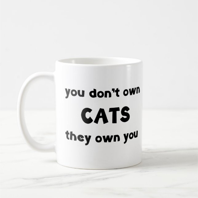 Taza De Café los gatos no poseen (Izquierda)