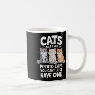 Taza De Café Los gatos son como las gotas de té que no puedes t