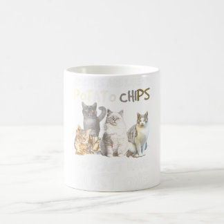 Taza De Café Los Gatos Son Como Los Chips De Papa