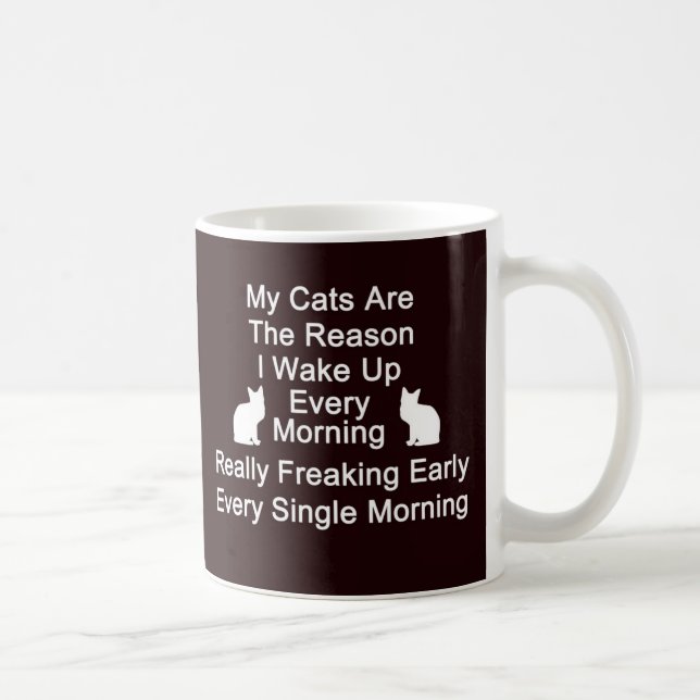 Taza De Café Los gatos son el café de la razón Taza-Negro (Derecha)