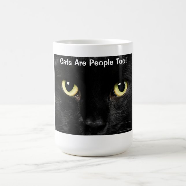 Taza De Café Los gatos son gente también (Centro)