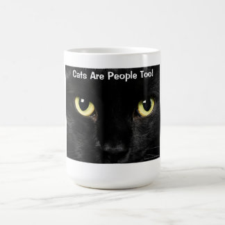 Taza De Café Los gatos son gente también