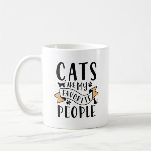 Taza De Café Los gatos son mi gente favorita