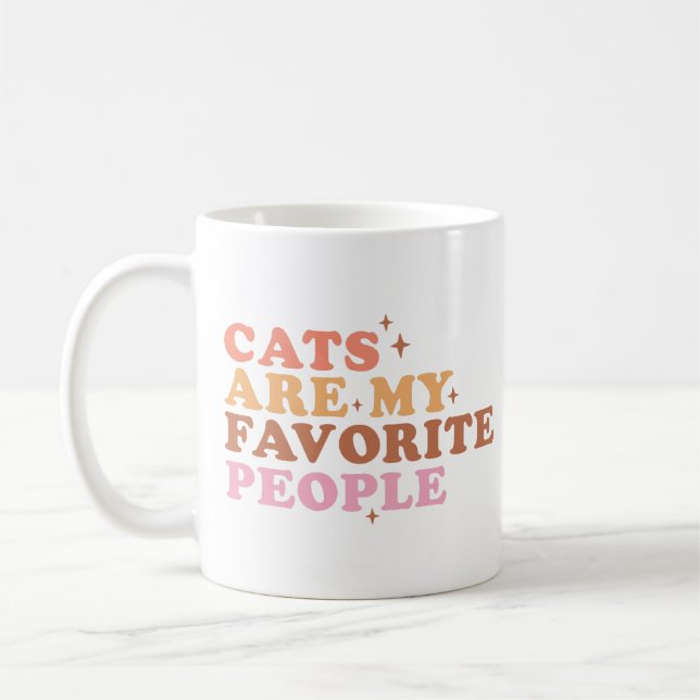 Taza De Café Los gatos son mi gente favorita (Izquierda)