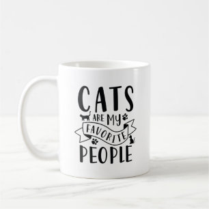Taza De Café Los gatos son mi gente favorita