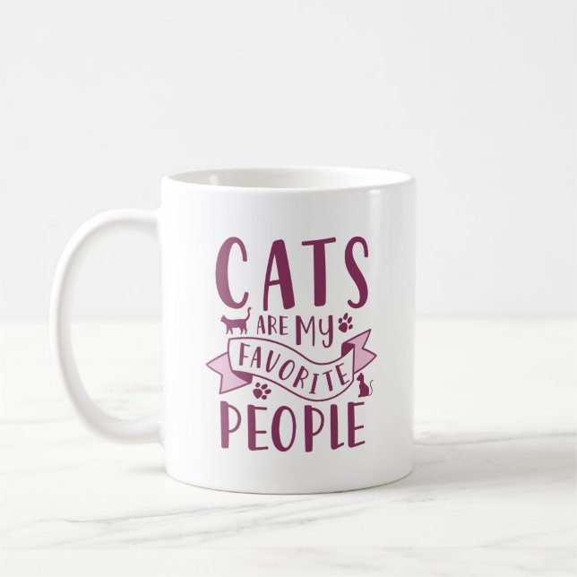 Taza De Café Los gatos son mi gente favorita (Izquierda)