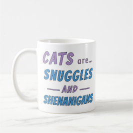 Taza De Café Los gatos son mimos y travesuras